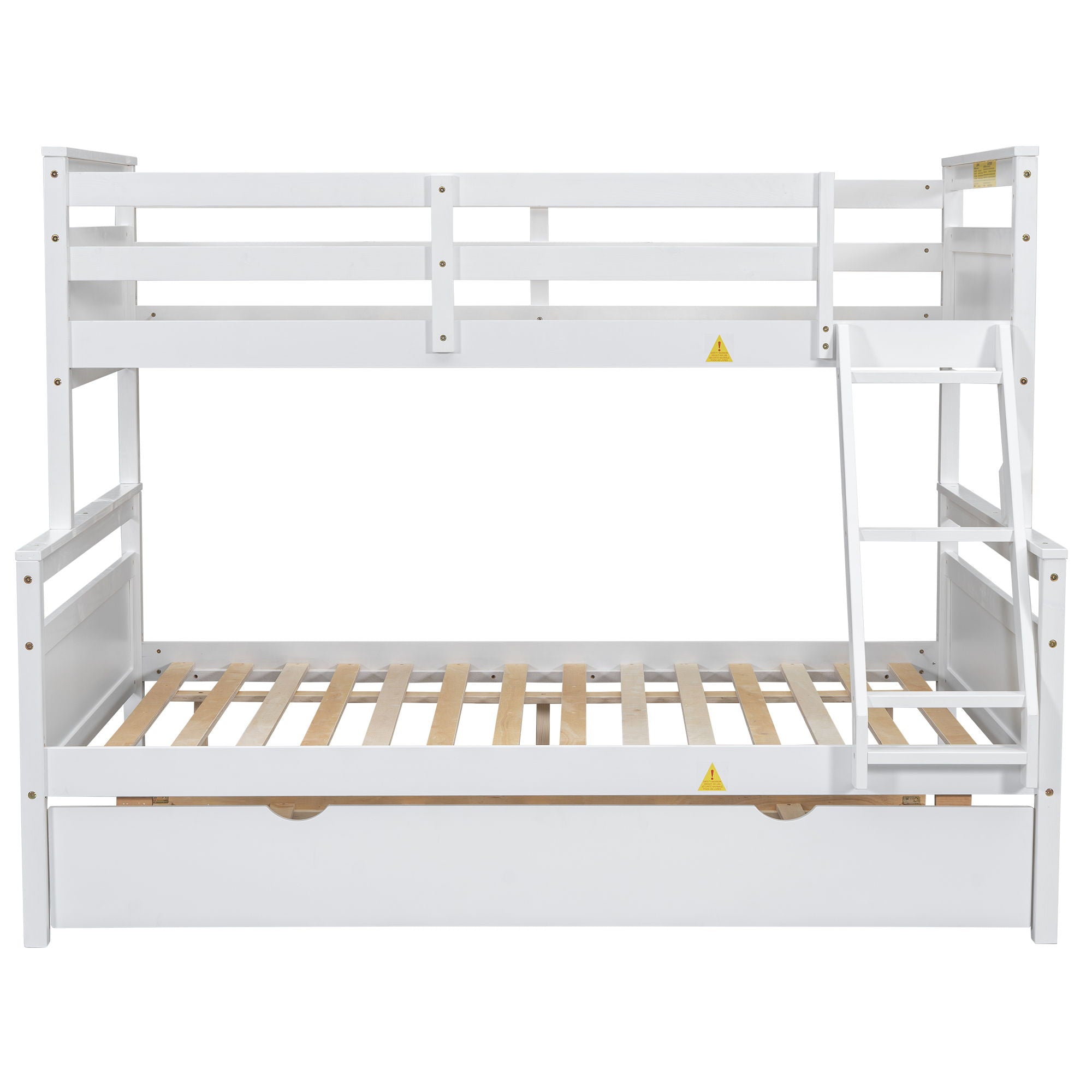 Bunk Bed With Ladder And Safety Guardrail