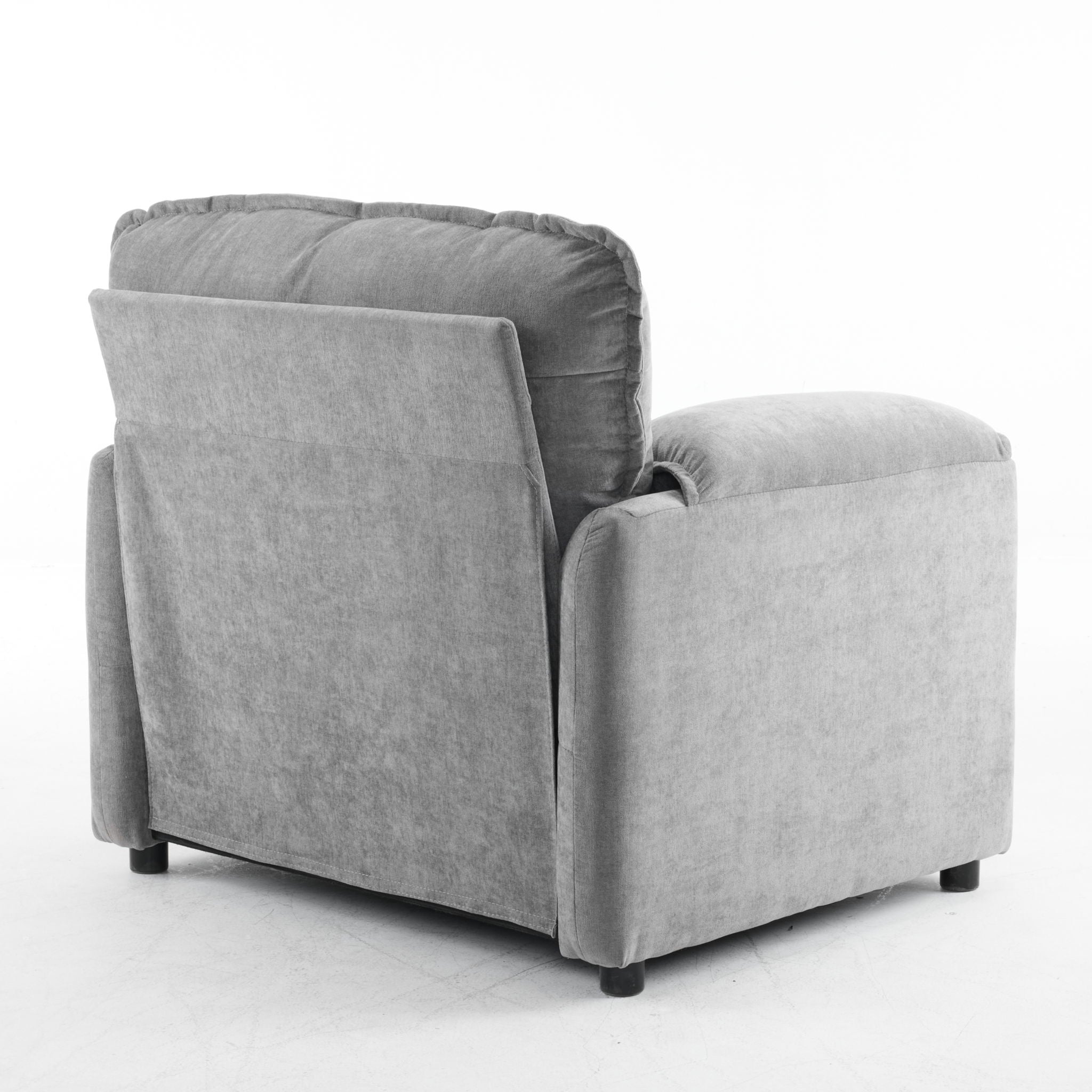 Oversized Reading Armchair With Thick Cushions, High Back Support