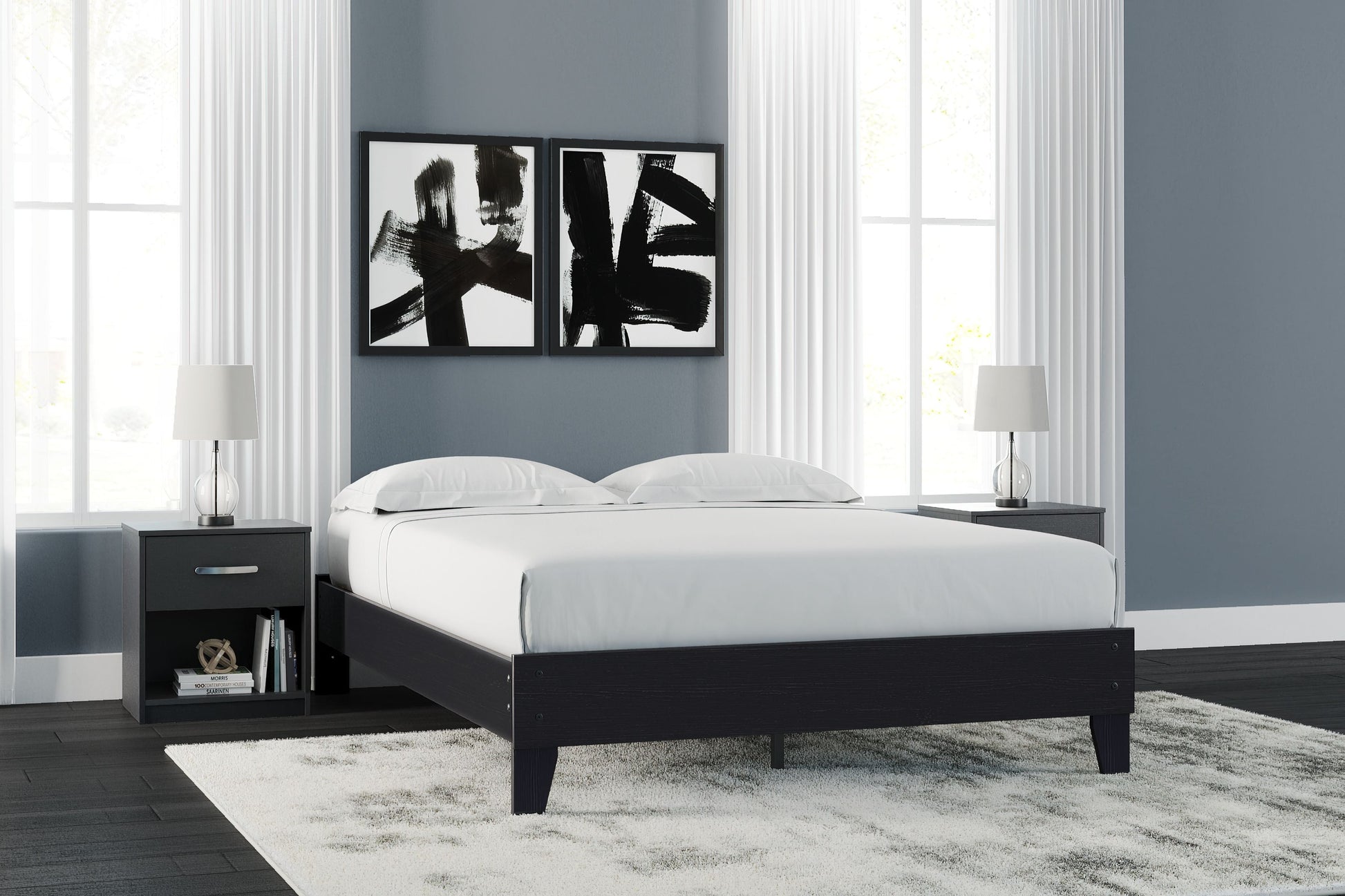 Signature Design by Ashley® Finch - Platform Bed | Meri Furniture