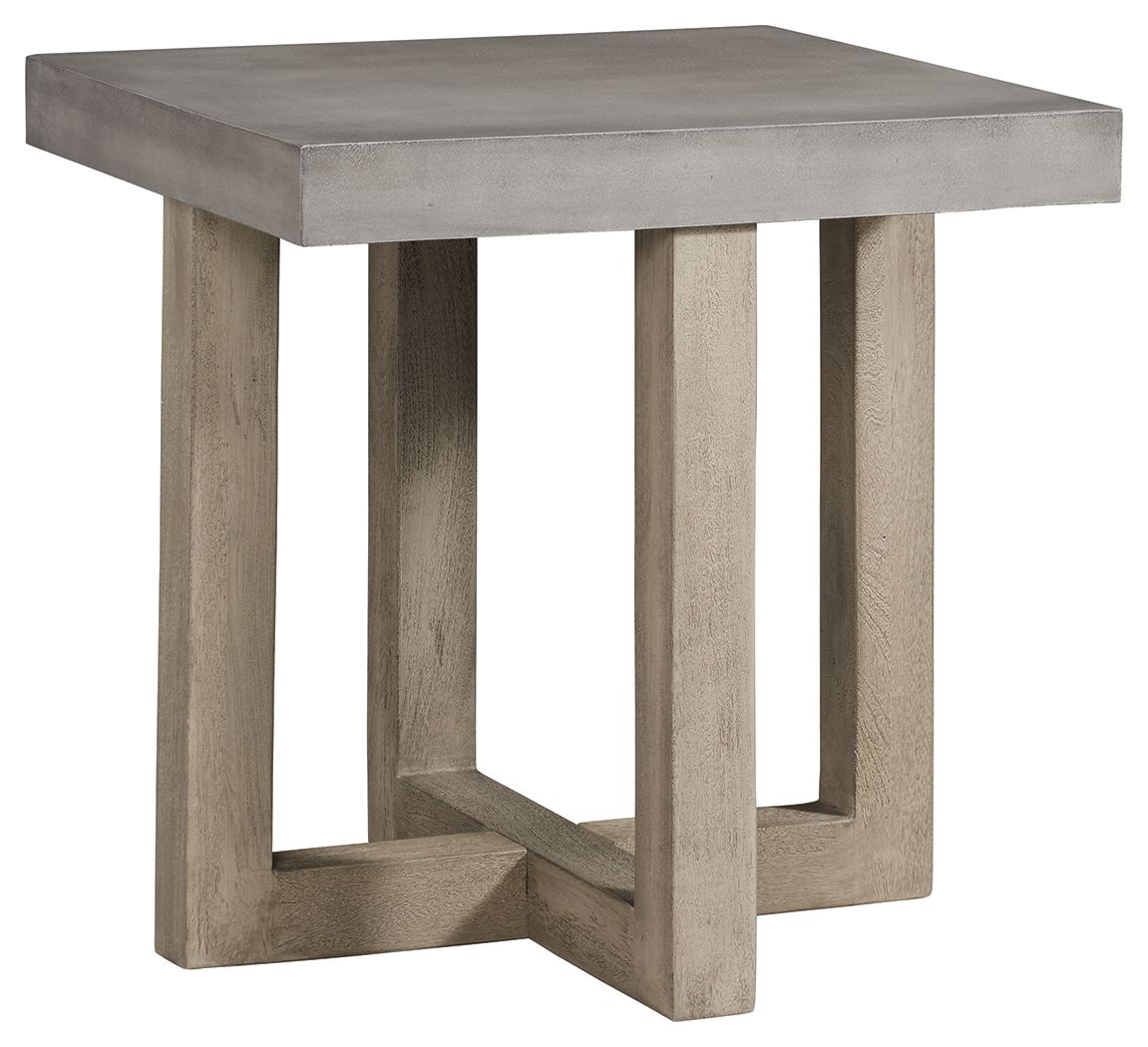 Signature Design by Ashley® Lockthorne - Gray - Square End Table | Meri Furniture