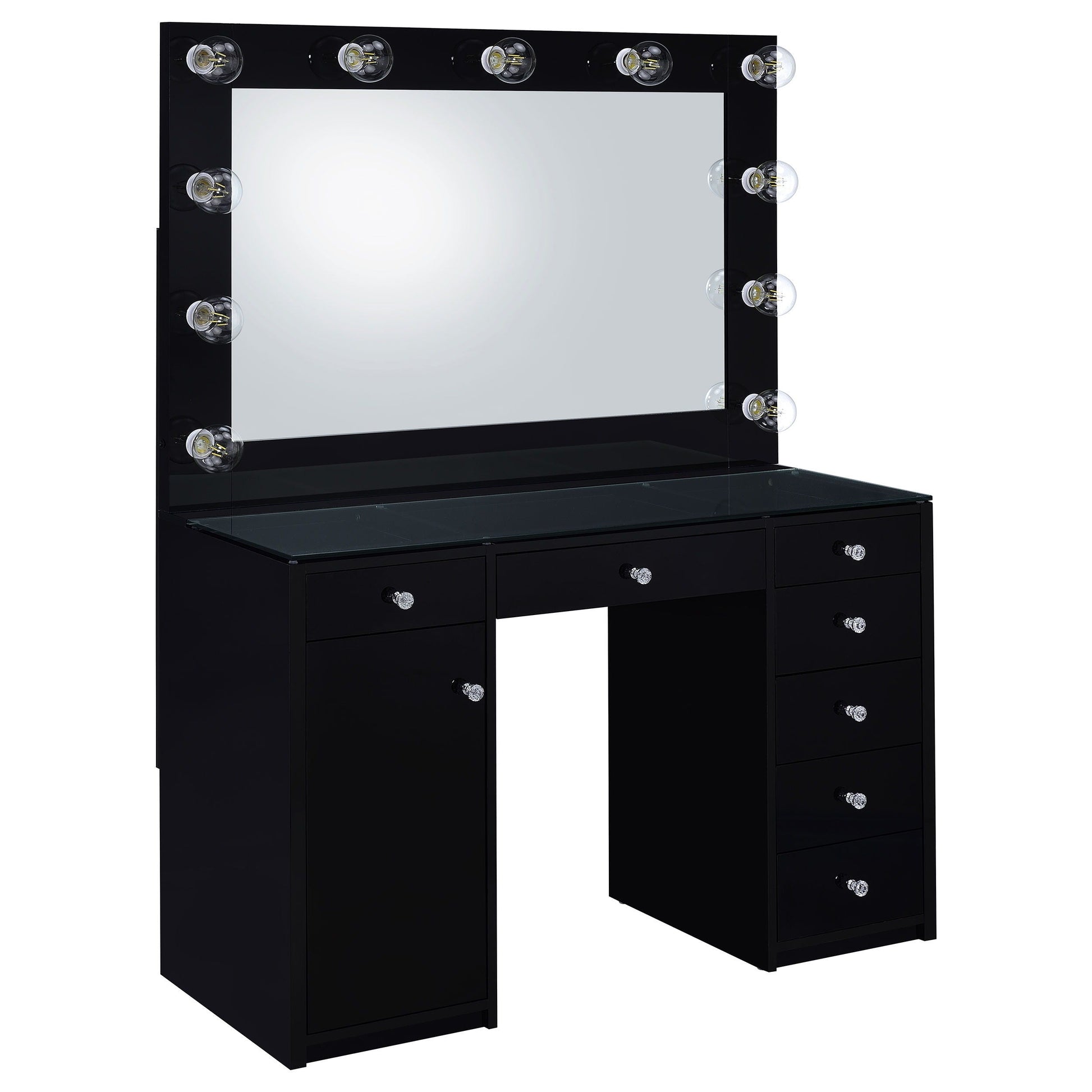 Coaster Fine Furniture Acena - 7-Drawer Vanity Set With Lighting | Meri Furniture