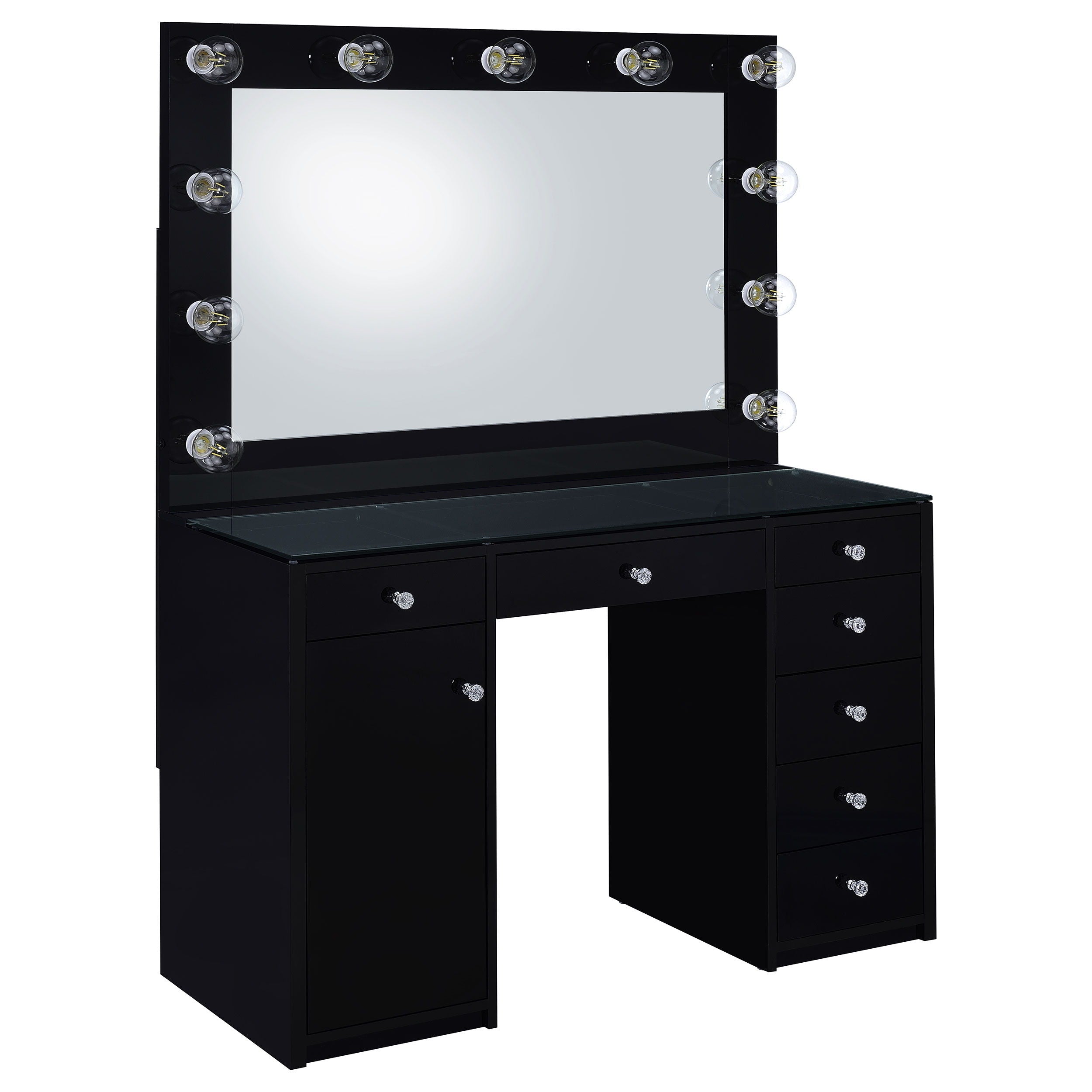 Coaster Fine Furniture Acena - 7-Drawer Vanity Set With Lighting | Meri Furniture