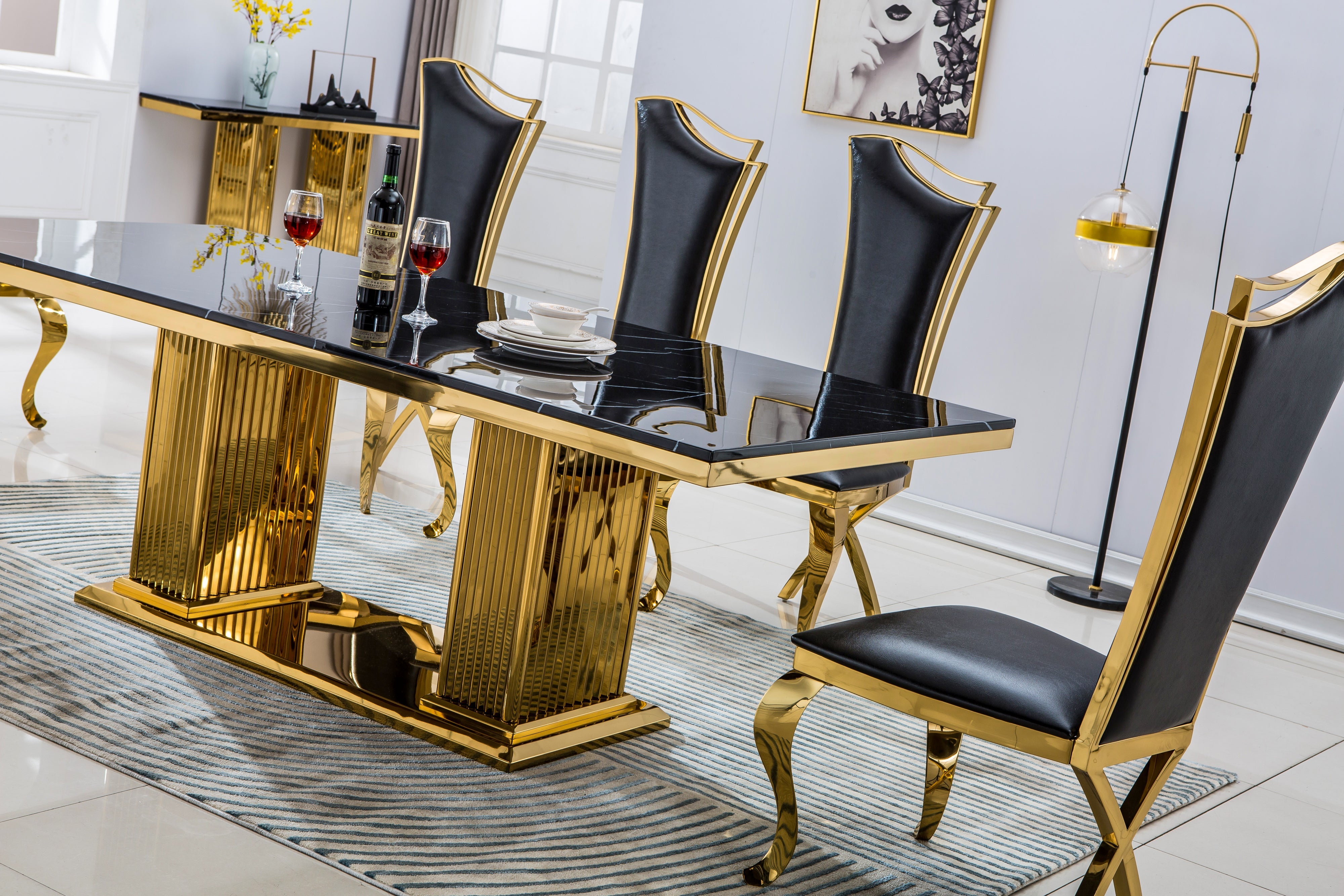 Elegant Rectangular Dining Table