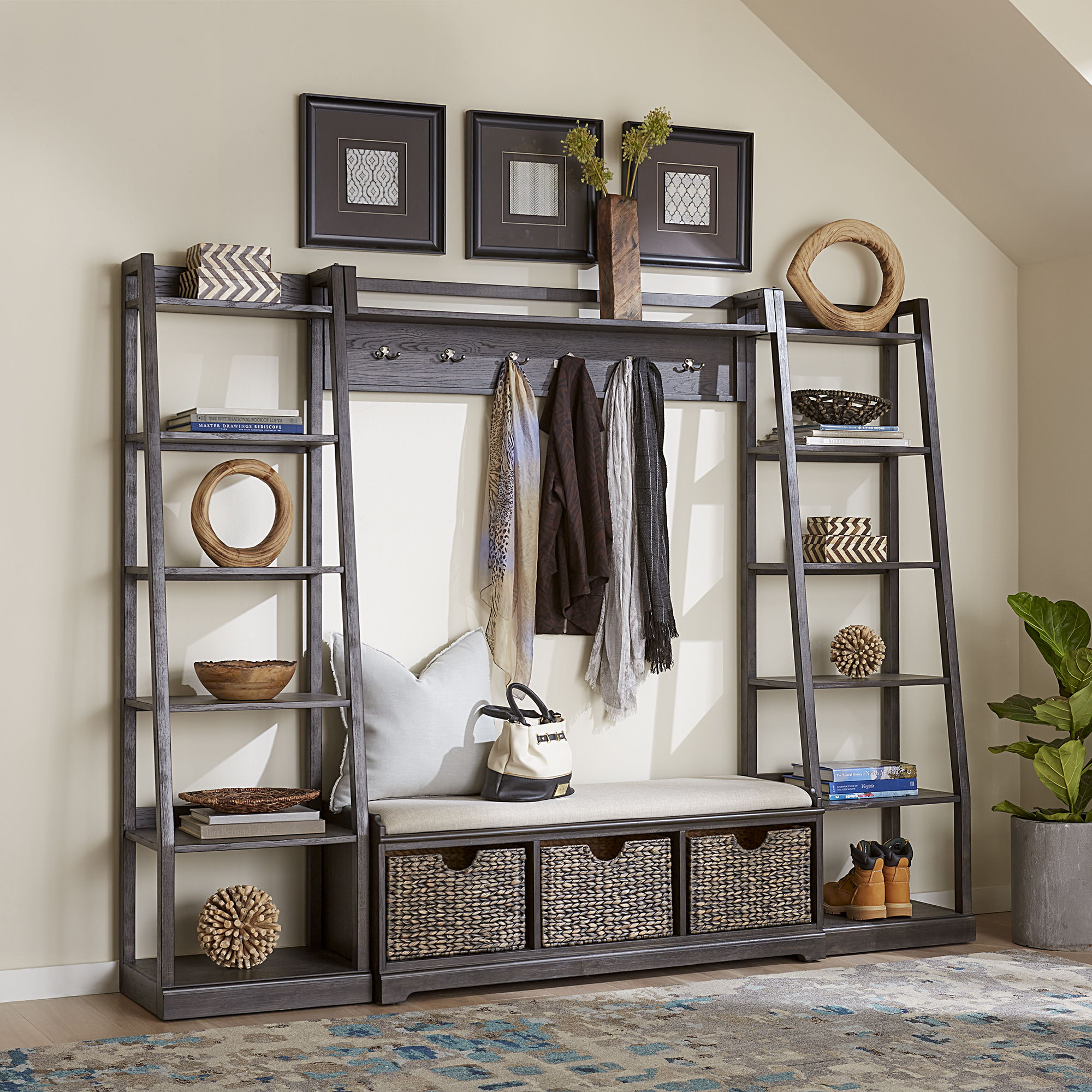 Liberty Furniture Mill Creek - Wall Unit - Dark Brown | Meri Furniture
