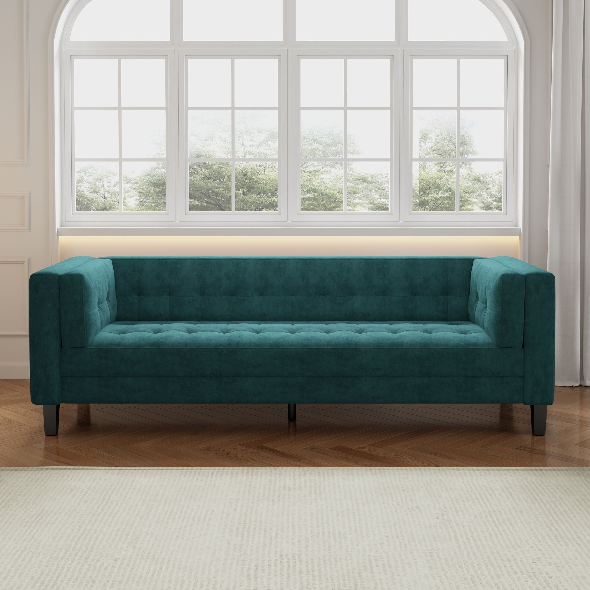 3 Seater Upholstered Tufted Sofa