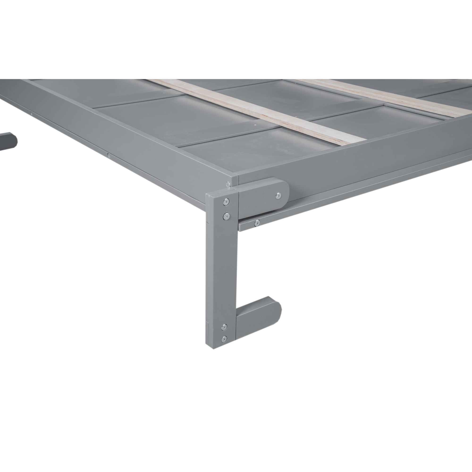 Wall Murphy Bed With Shelves And LED Lights