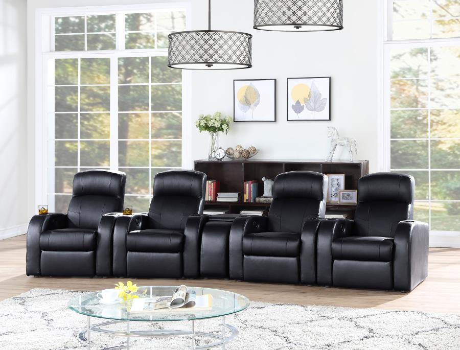 Coaster Fine Furniture Cyrus - Upholstered Home Theater Seating | Meri Furniture