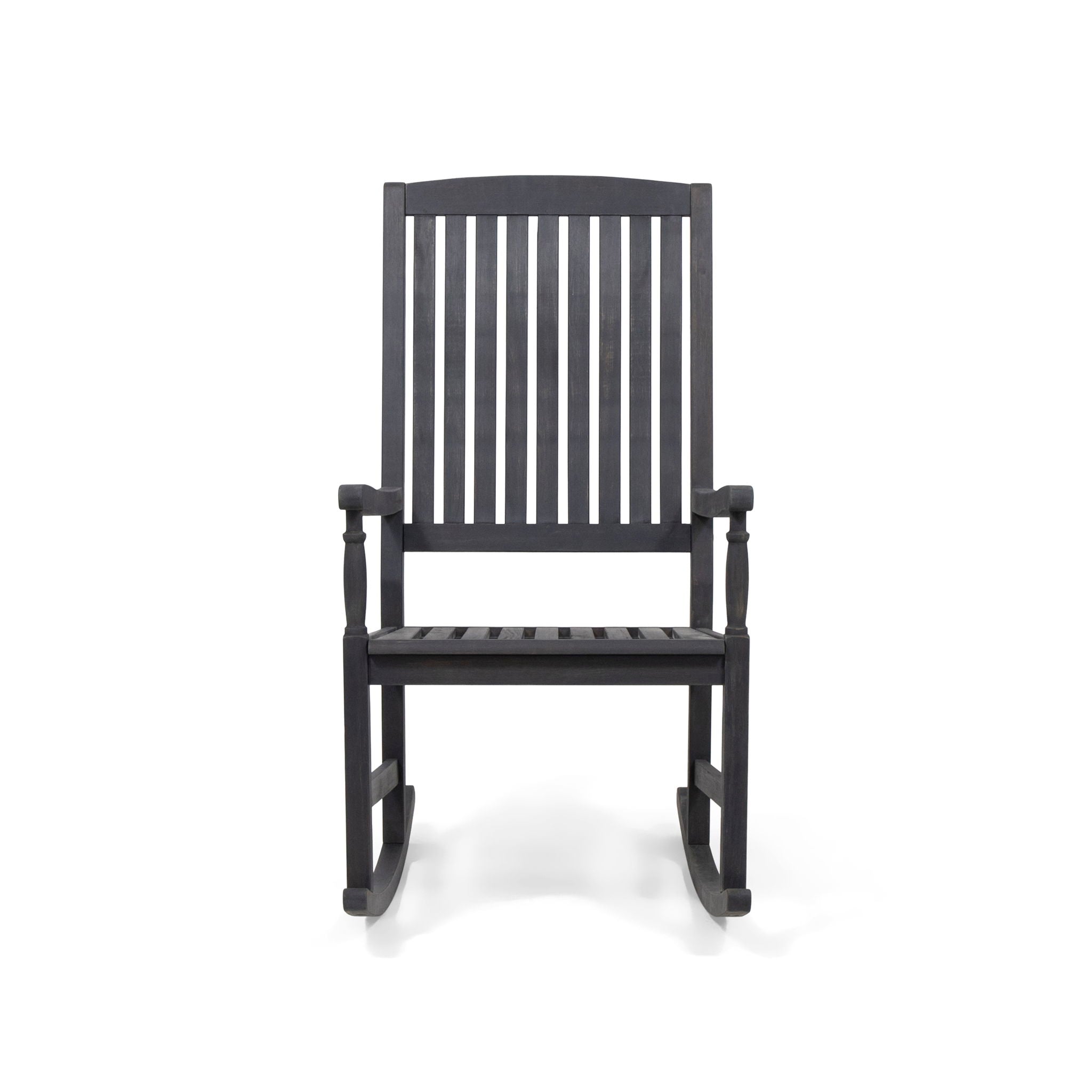 Muse - Outdoor Acacia Rocking Chair With Slat Design - Teak