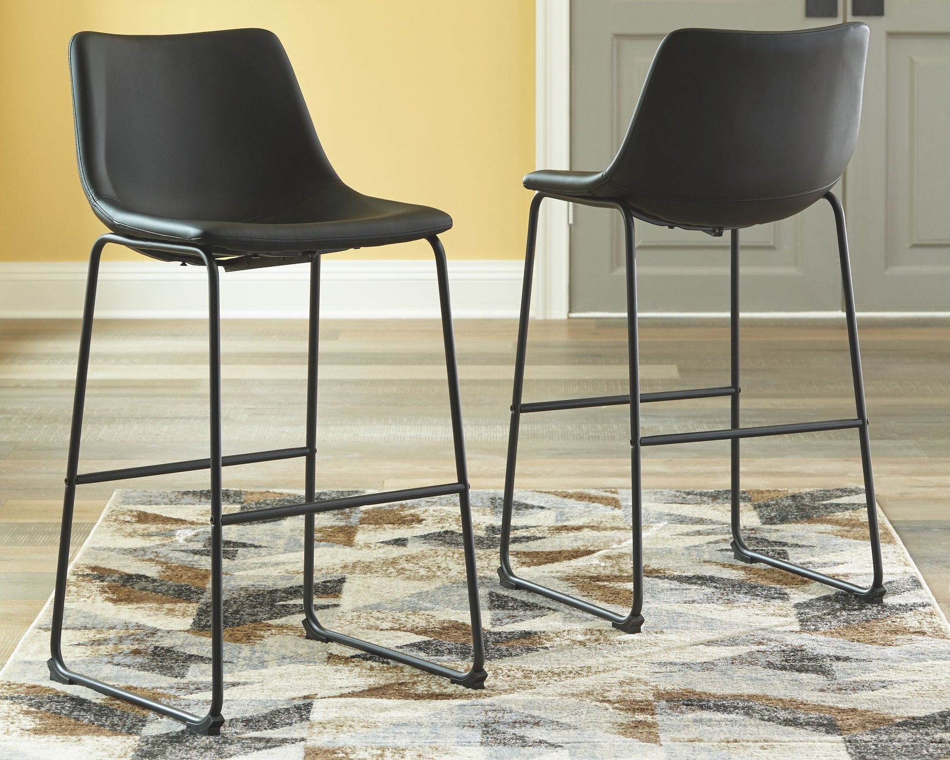 Signature Design by Ashley® Centiar - Upholstered Barstool (Set of 2) | Meri Furniture