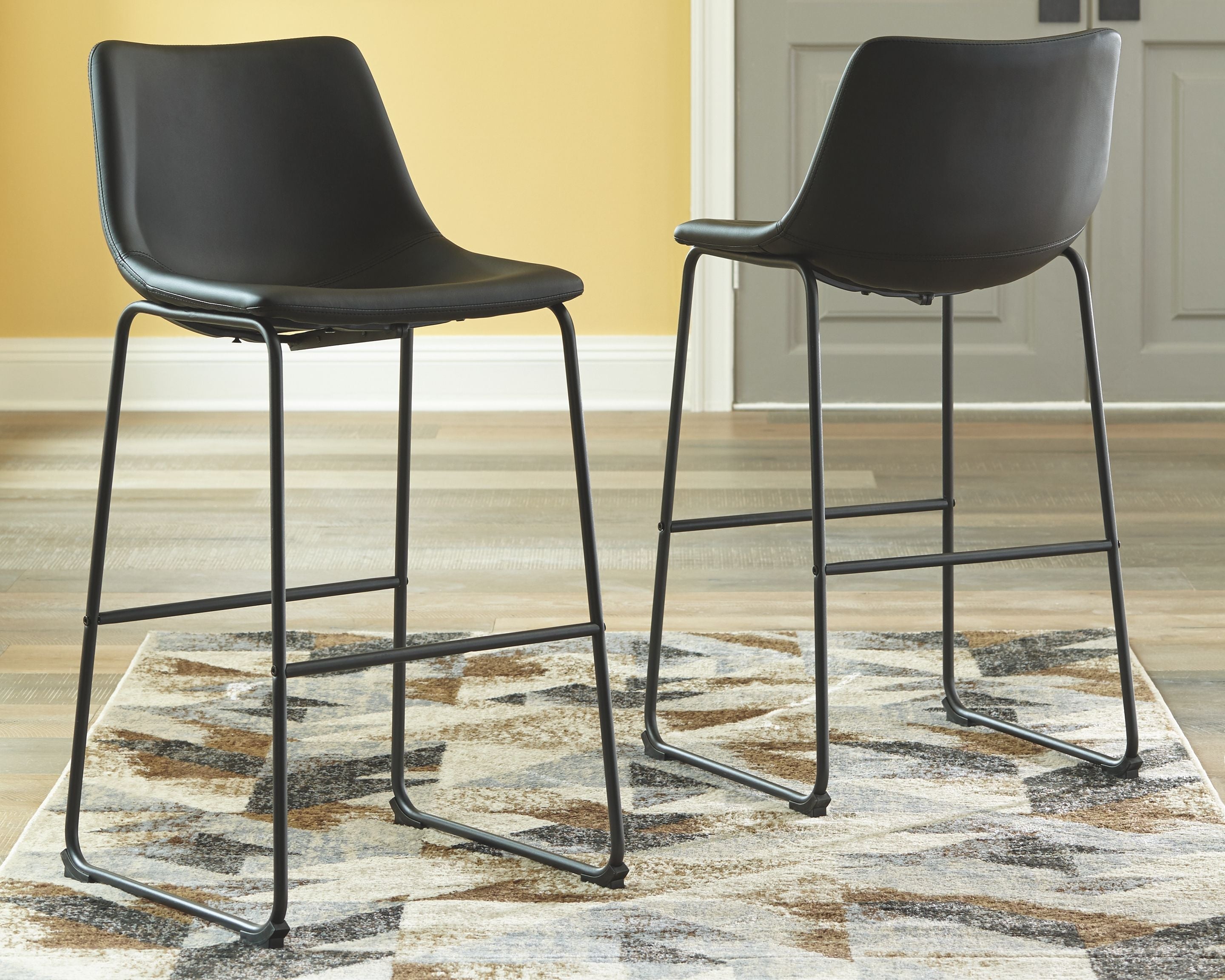 Signature Design by Ashley® Centiar - Upholstered Barstool (Set of 2) | Meri Furniture