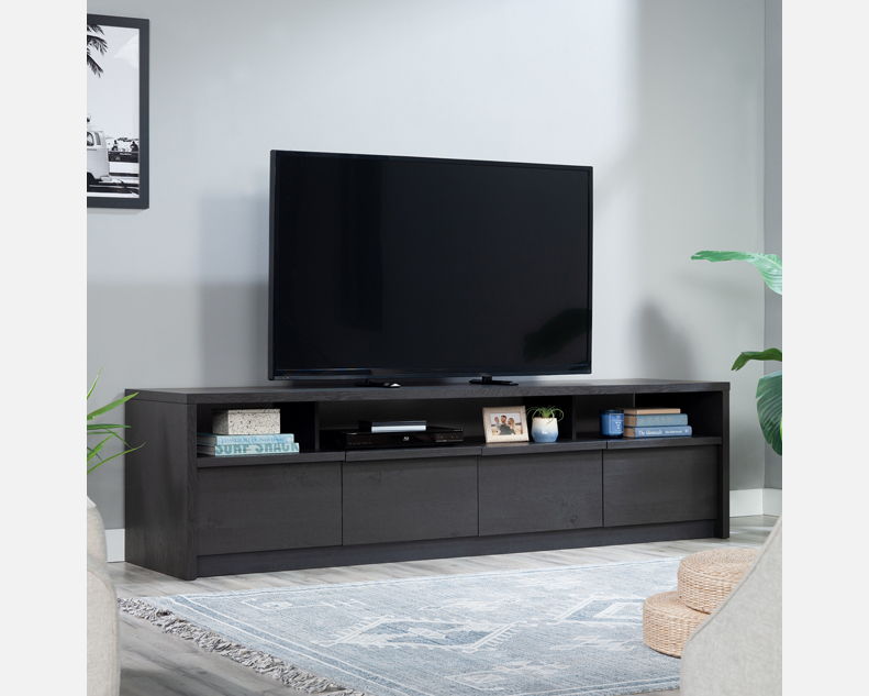 Large TV Credenza in Raven Oak