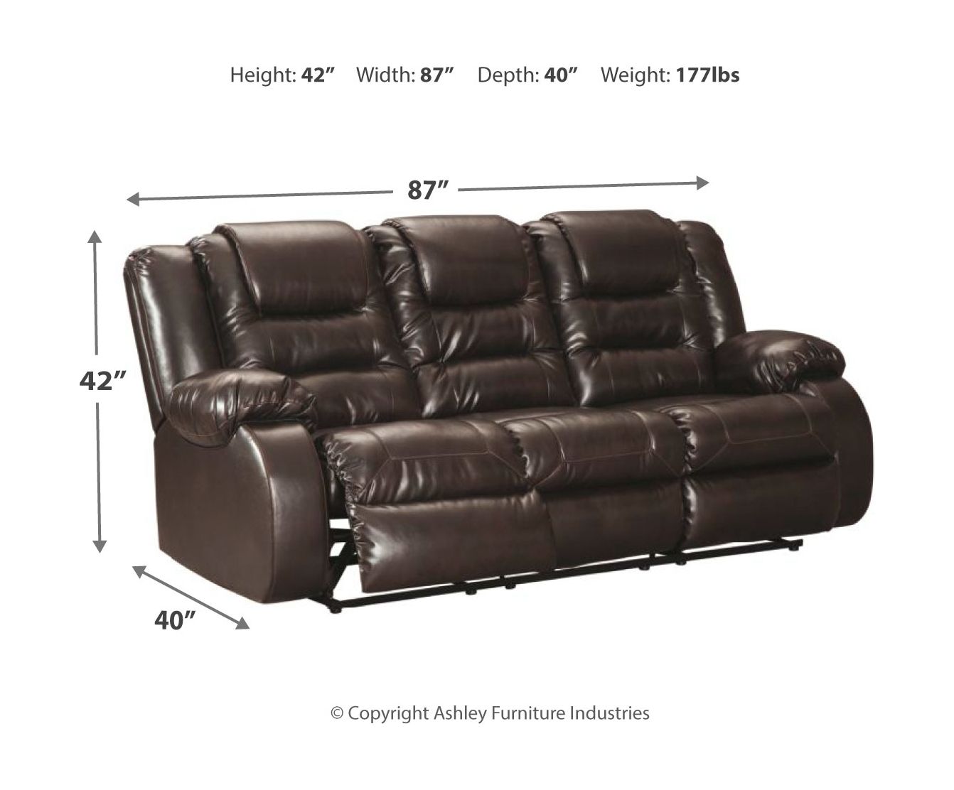 Signature Design by Ashley® Vacherie - Reclining Living Room Set | Meri Furniture