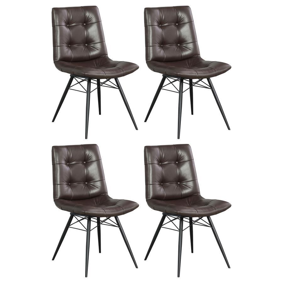 Coaster Fine Furniture Aiken - Upholstered Dining Side Chair (Set of 4) | Meri Furniture