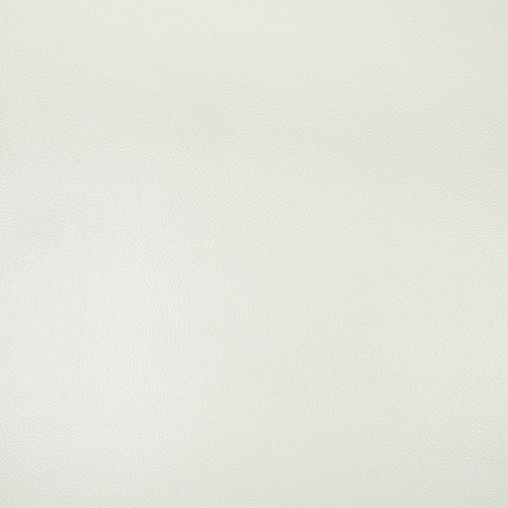 Adara - Sofa With 7 Pillows - Pearl White Synthetic Leather & Antique White