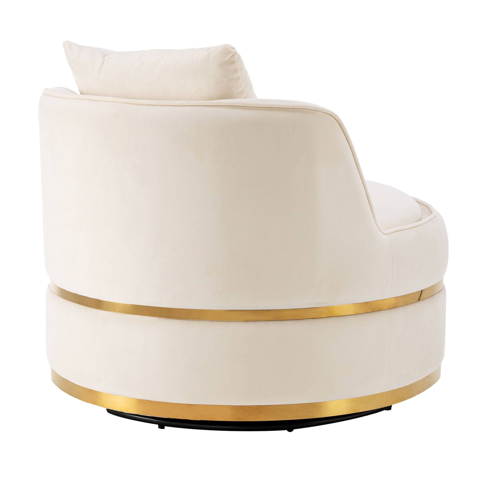 360 Degree Swivel Over Sized Upholstered Barrel Chair