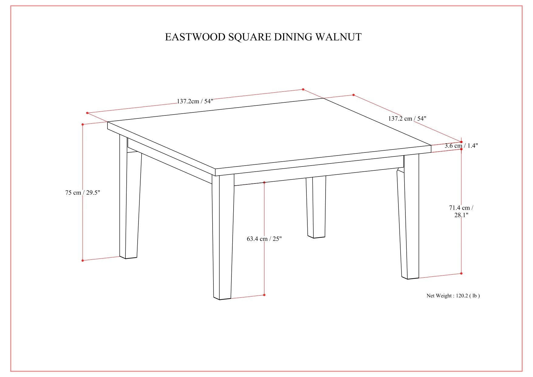 Eastwood - Handcrafted Dining Table