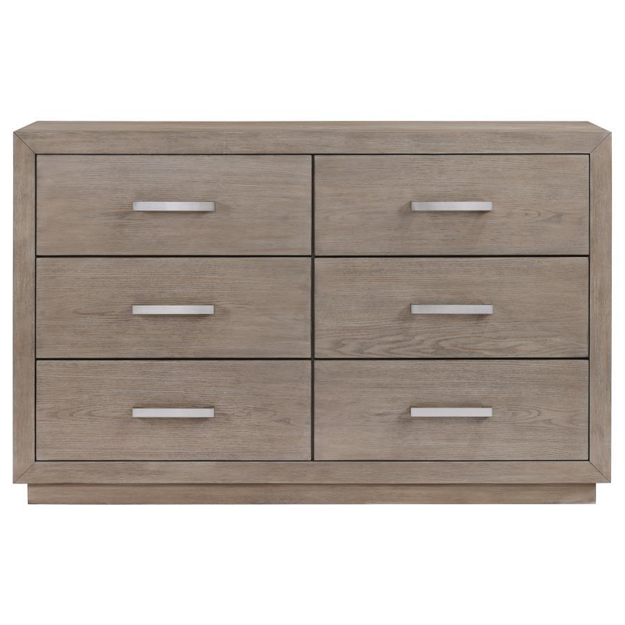 Coaster Fine Furniture Kenora - 6-Drawer Dresser - Barley Brown | Meri Furniture