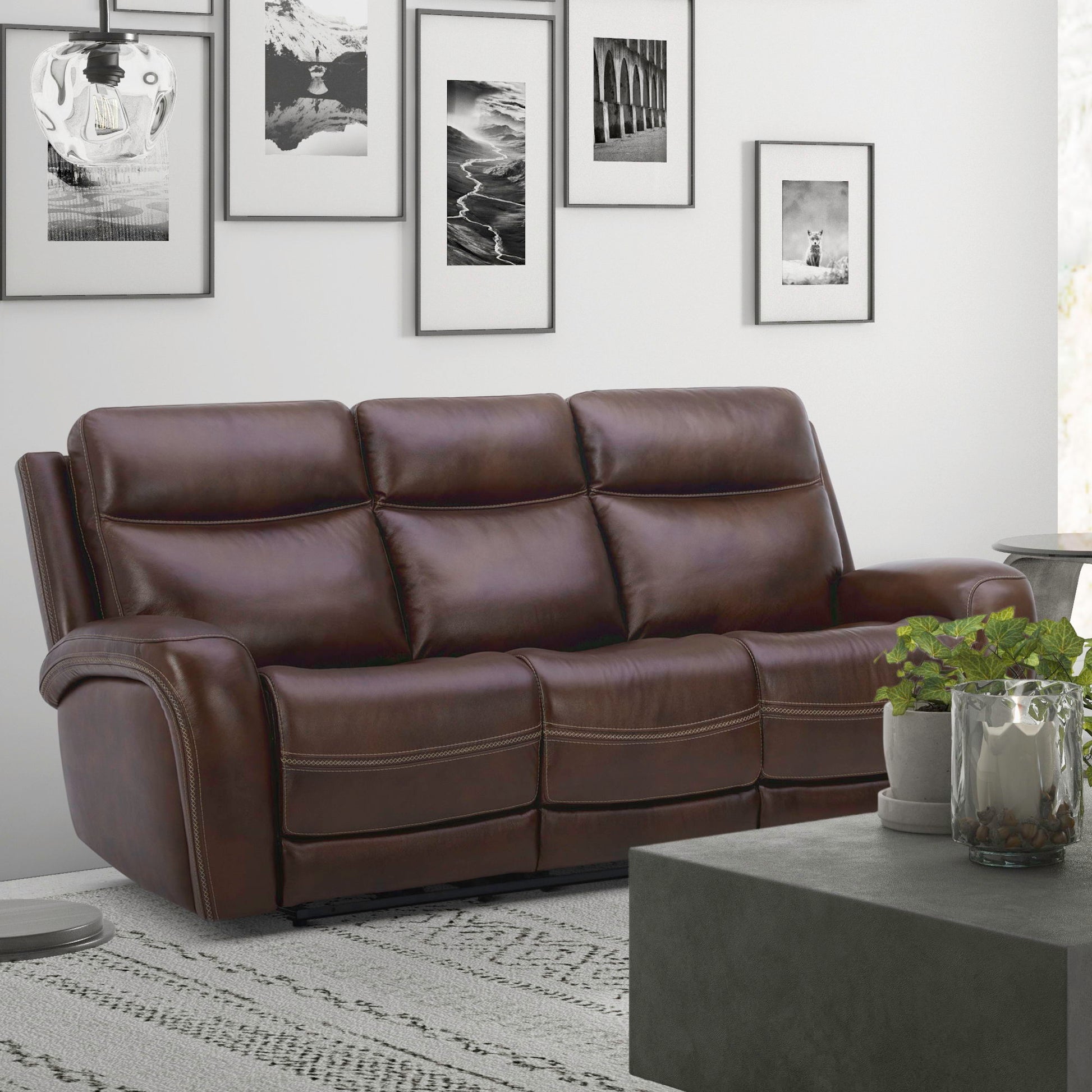 Liberty Furniture Blair - Sofa P2 & ZG - Cognac | Meri Furniture