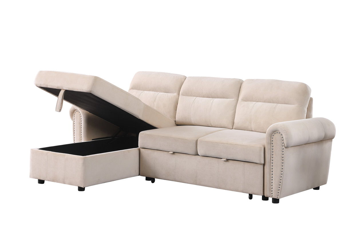 Ashton - Reversible Sleeper Sectional Sofa Chaise