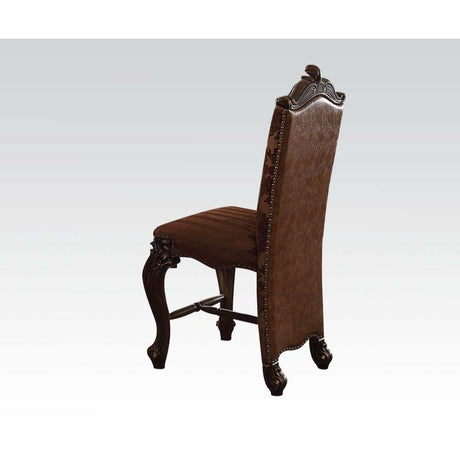 KD, Armless Chair • Padded SEAT & BACK Cushion, Nailhead Trim.