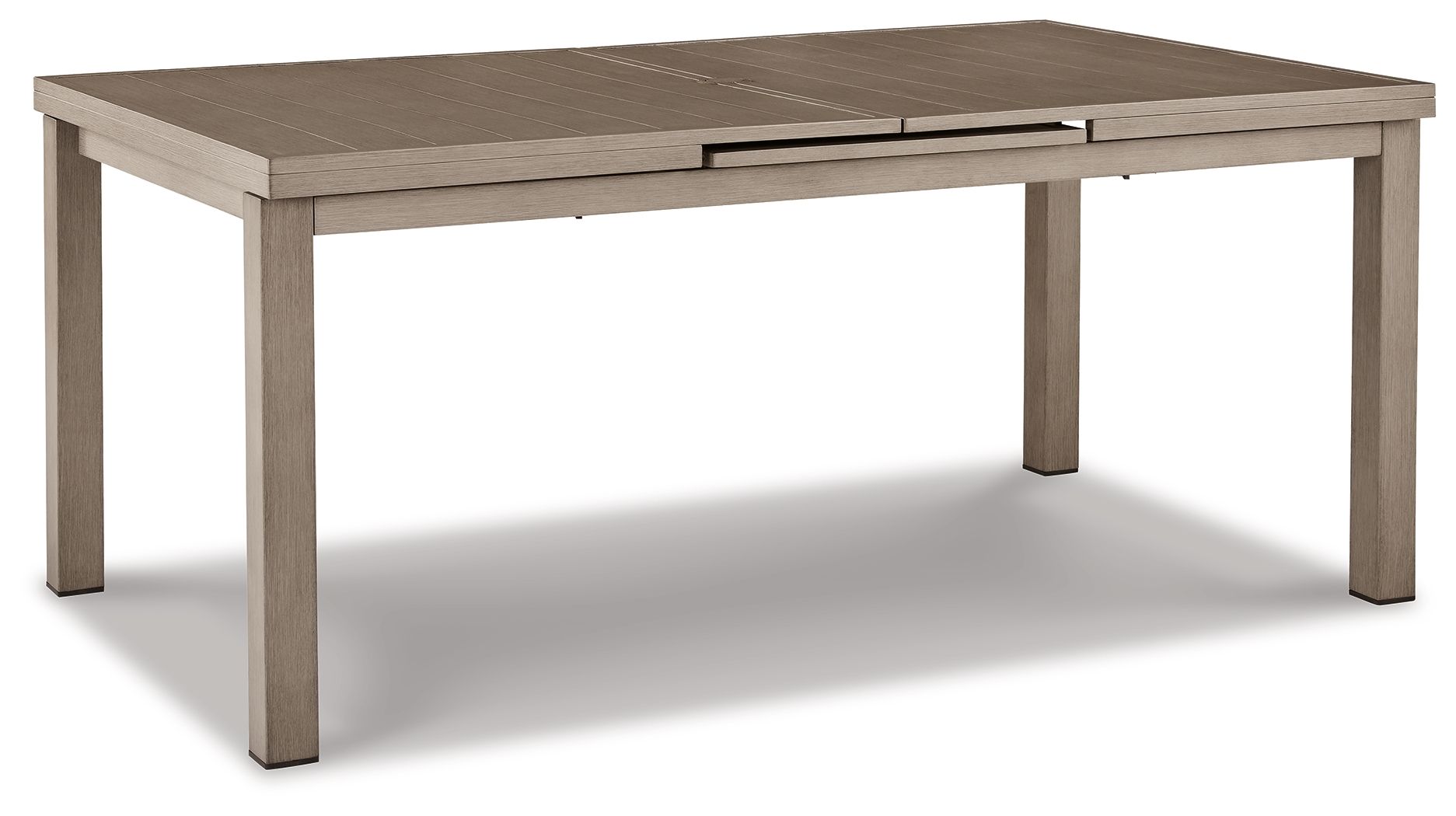 Signature Design by Ashley® Beach Front - Beige - Rect Dining Room Ext Table | Meri Furniture