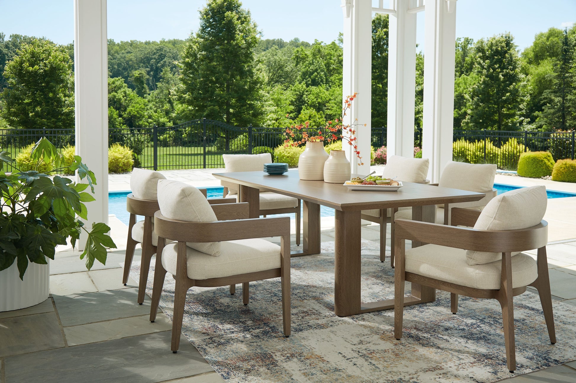 Signature Design by Ashley® Serene Bay - Outdoor Dining Set | Meri Furniture