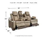 Signature Design by Ashley® Next-Gen Durapella - Power Reclining Sofa | Meri Furniture