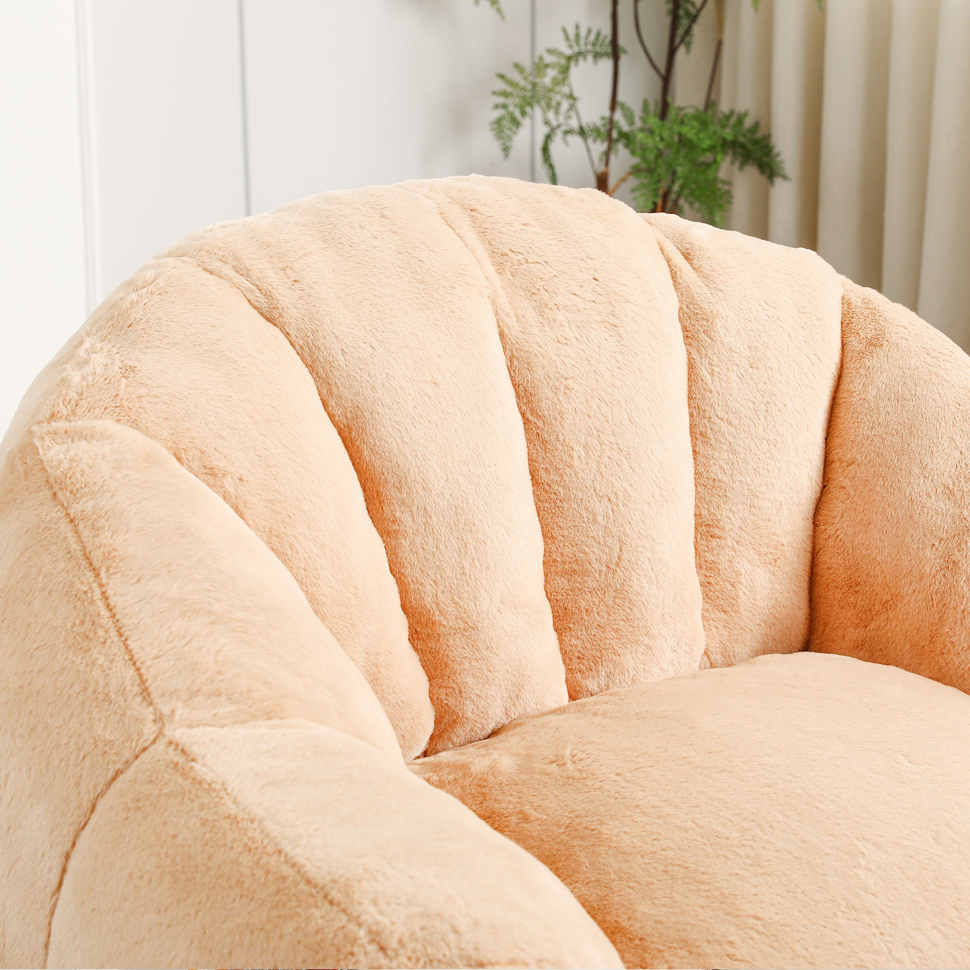 Beanbag Chair, Beanbag Sofa Chair With Armrests Stuffed High Density Foam