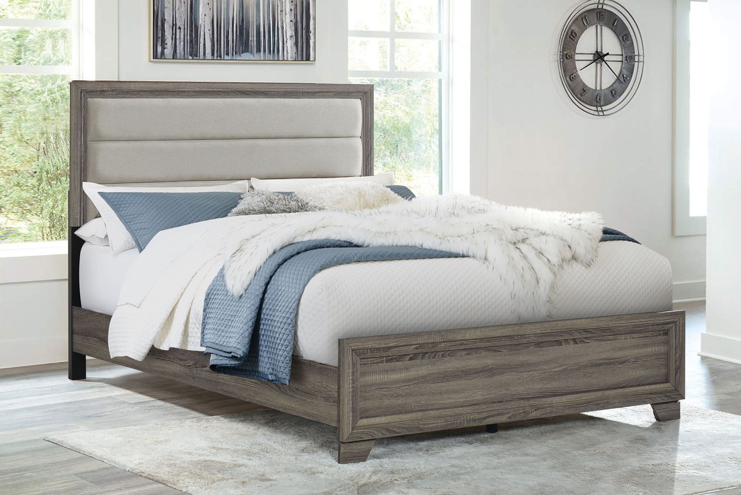 Coaster Fine Furniture Wright - Upholstered Bed | Meri Furniture