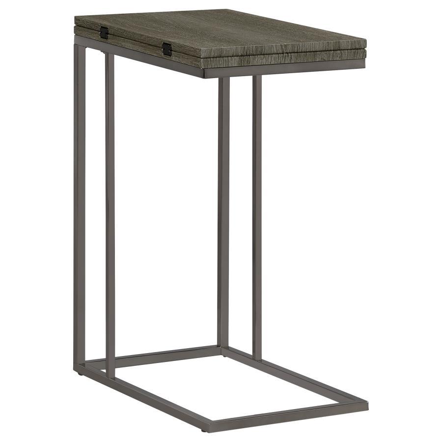 Coaster Fine Furniture Pedro - Expandable C-Shaped Sofa Side Table | Meri Furniture