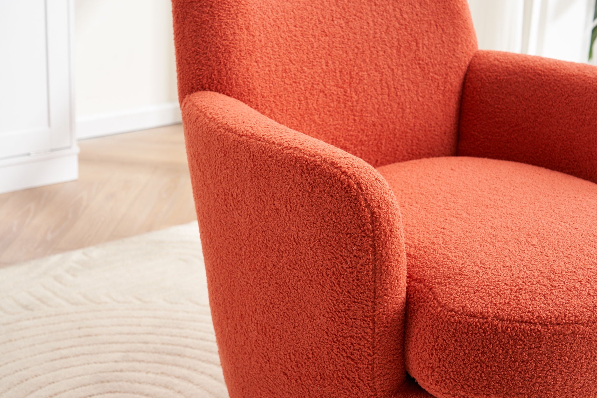 Teddy Swivel Barrel Chair, Swivel Accent Chairs Armchair For Living Room