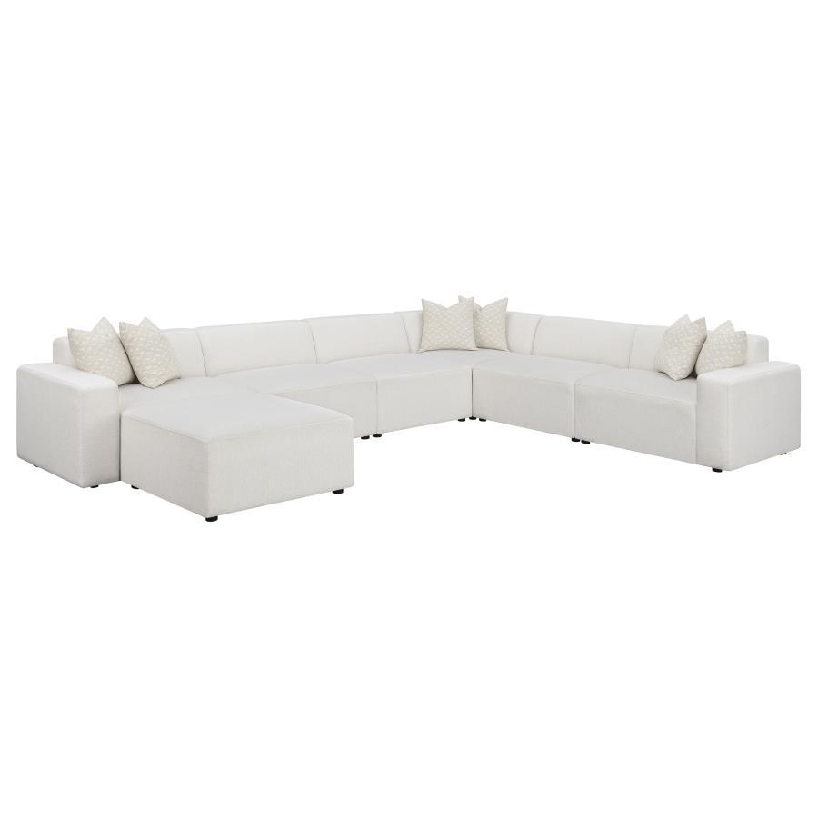 Coaster Fine Furniture Freddie - Square Upholstered Ottoman - Pearl | Meri Furniture