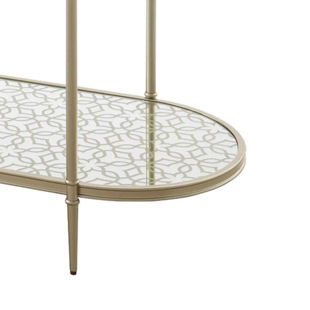 ACME Zaba - Sofa Table - Pearl Silver | Meri Furniture