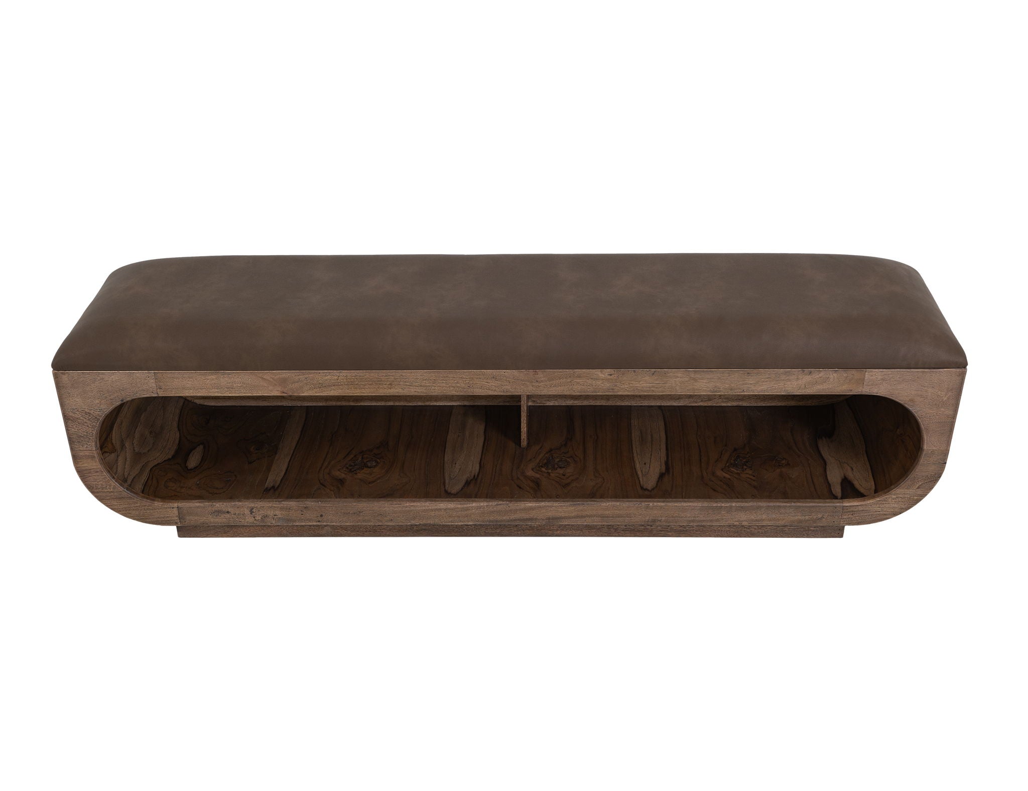 Balam - Wooden Bench With A Cushioned Seat