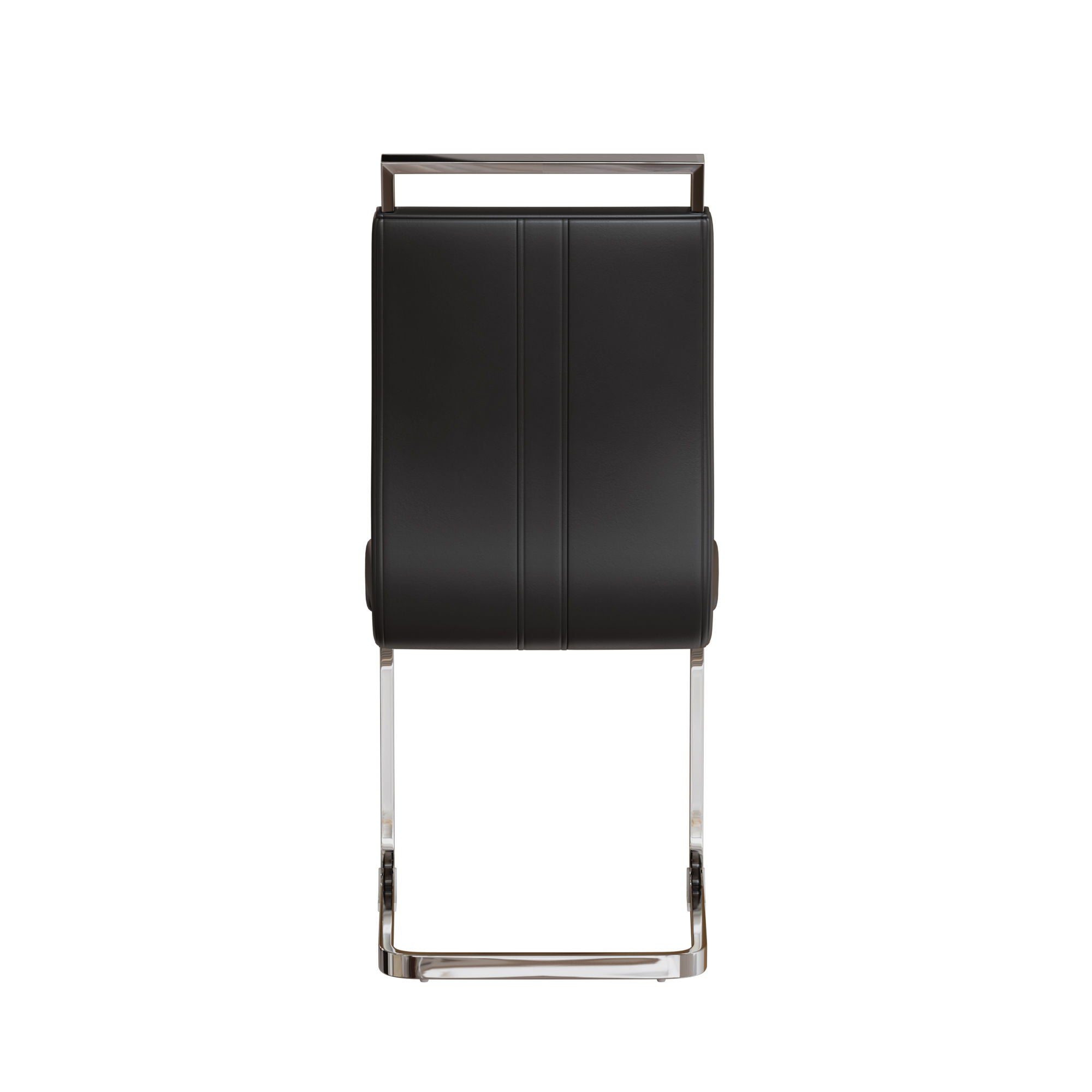 Modern Dining Chairs With Padded Seat, High Back