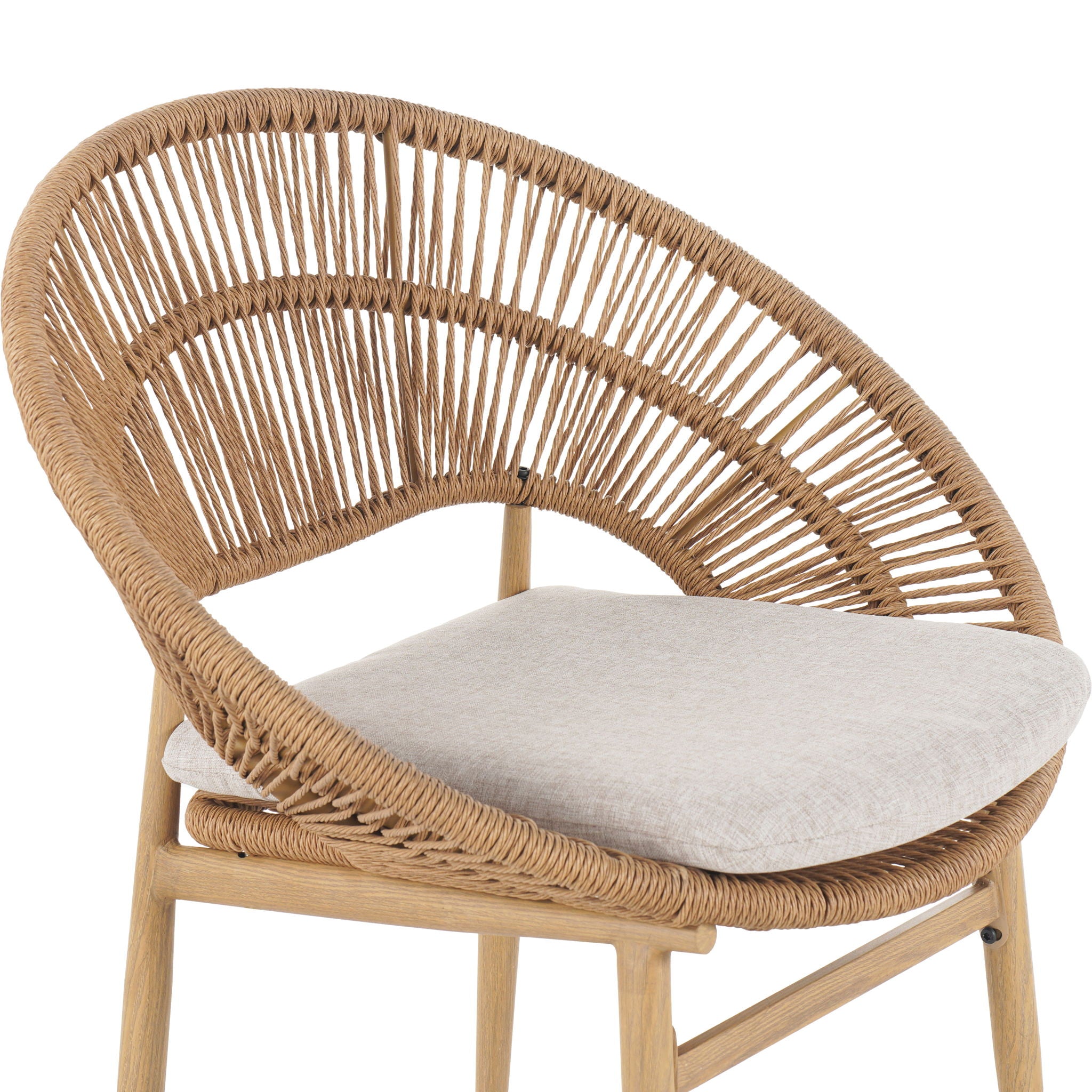 Cyril - Outdoor Papasan Style Dining Chair (Set of 2)