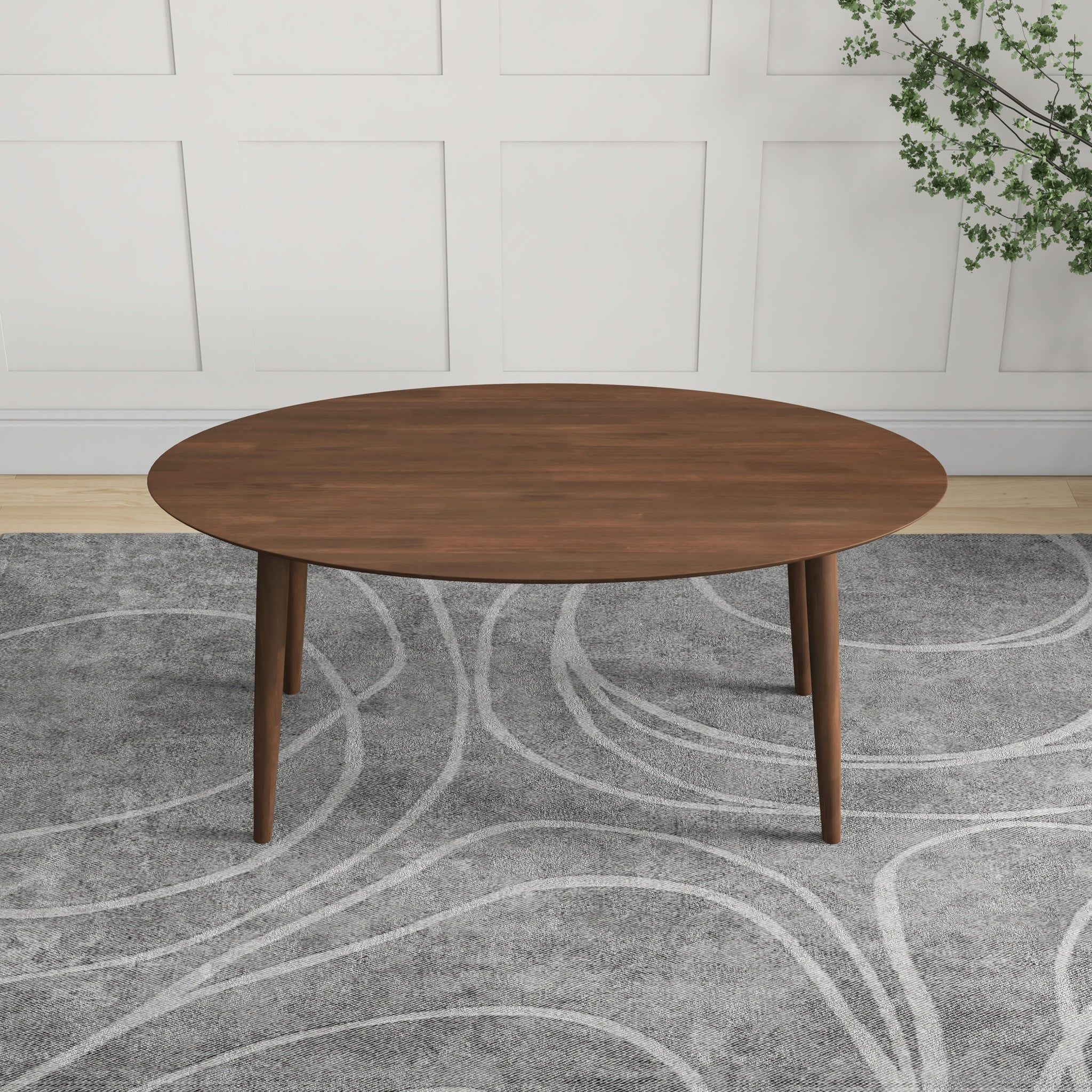 Ada - Mid-Century Modern Style Oval Dining Table