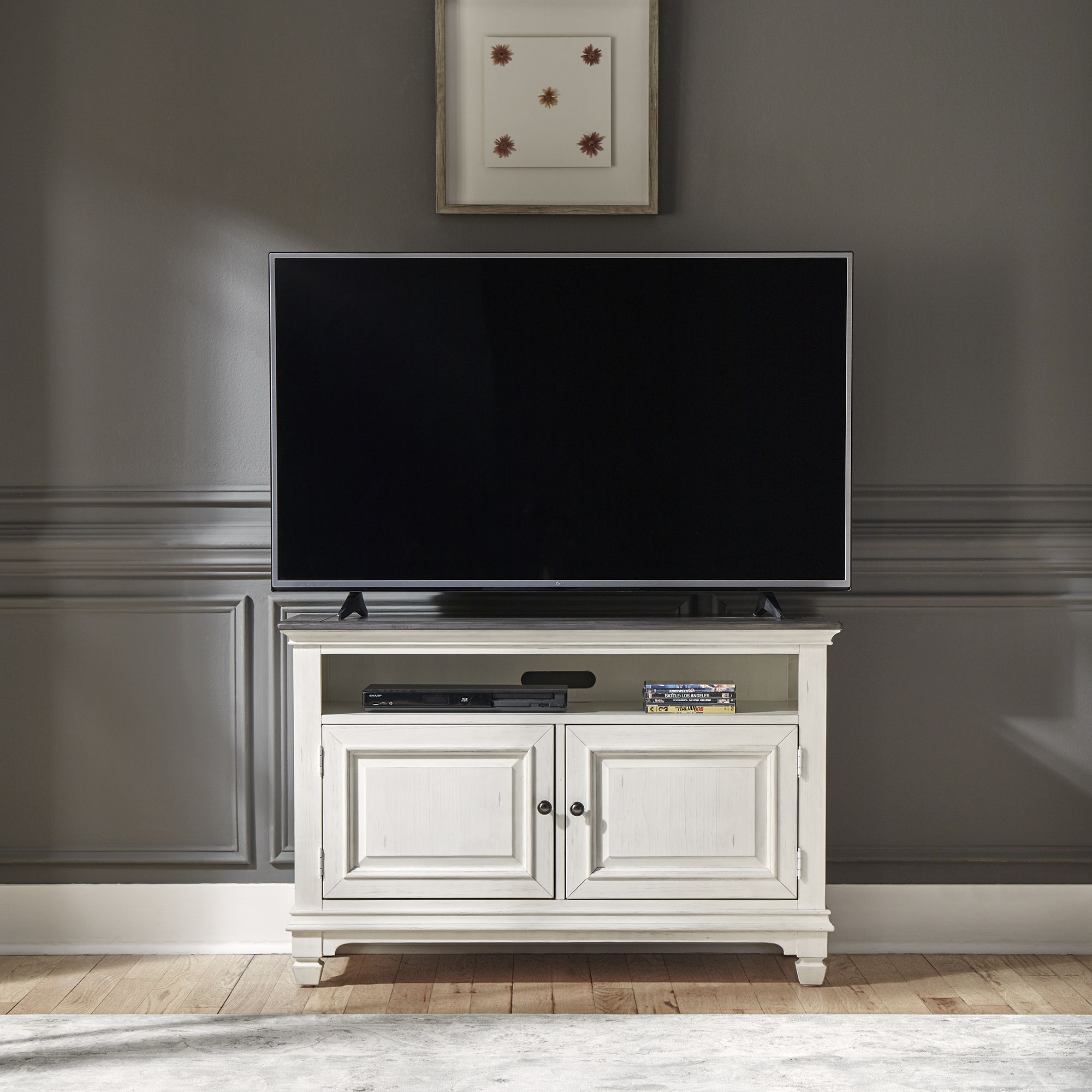 Liberty Furniture Allyson Park - 46" TV Console - White | Meri Furniture