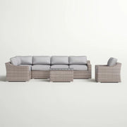 Stylish Sofa Seating Group With Cushions Perfect For Outdoor Gatherings