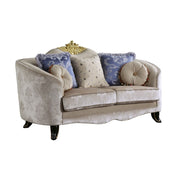 ACME Sheridan - Loveseat - Cream Fabric | Meri Furniture