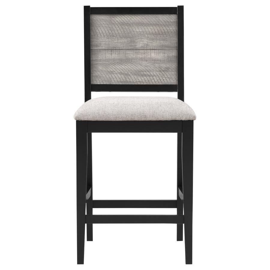 Coaster Fine Furniture Elodie - Wood Counter Chair (Set of 2) - Gray And Black | Meri Furniture