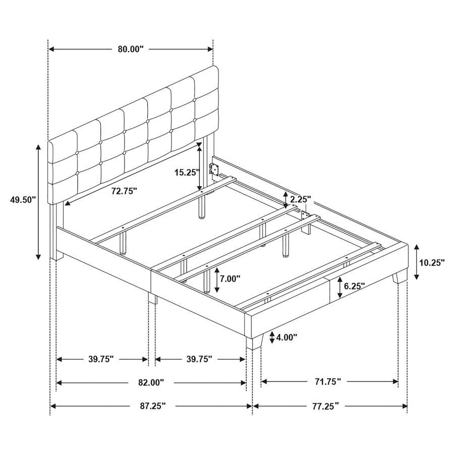 Coaster Fine Furniture Mapes - Upholstered Panel Bed | Meri Furniture
