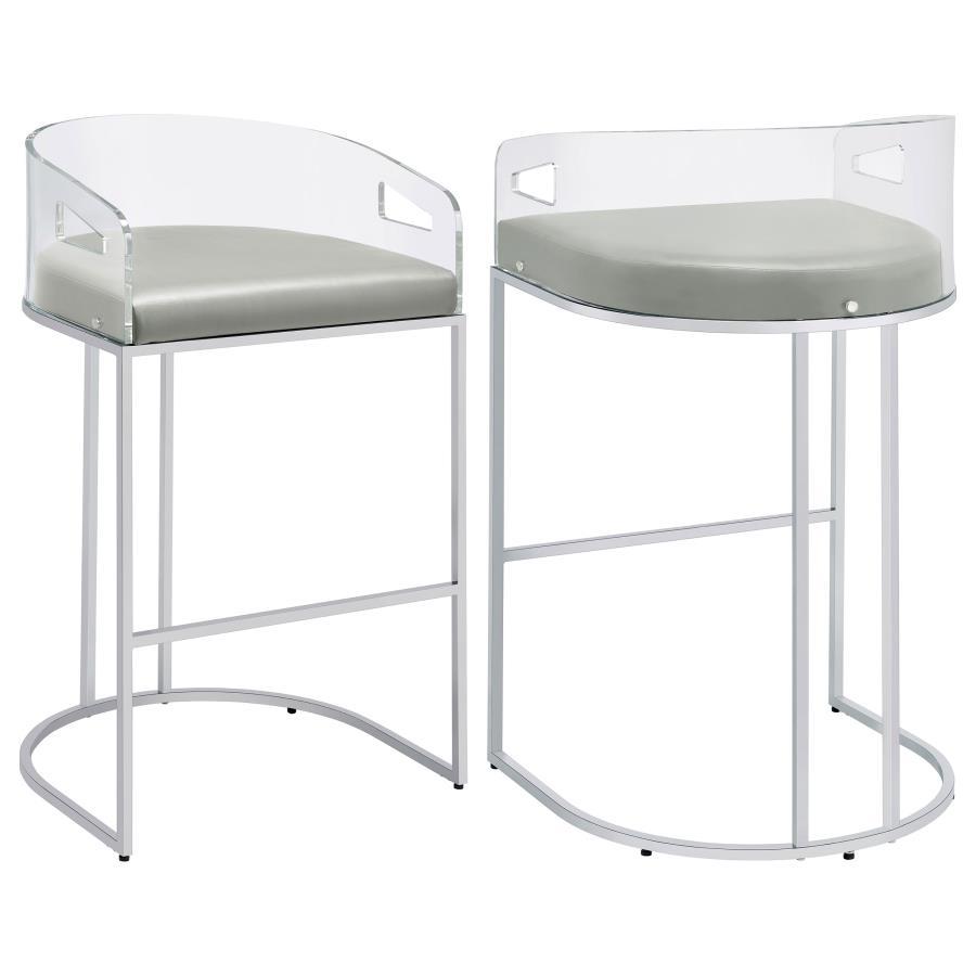 Coaster Fine Furniture Thermosolis - Clear Acrylic Chair (Set of 2) | Meri Furniture