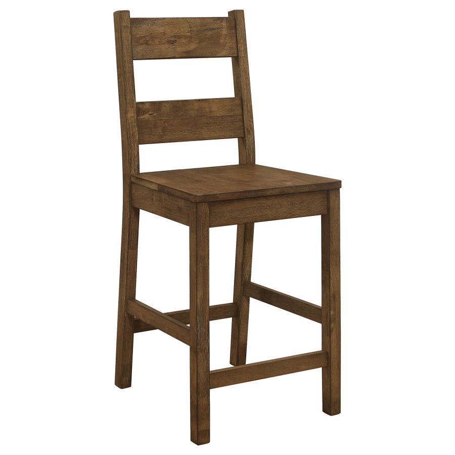 Coaster Fine Furniture Coleman - Wood Counter Chair (Set of 2) - Rustic Golden Brown | Meri Furniture