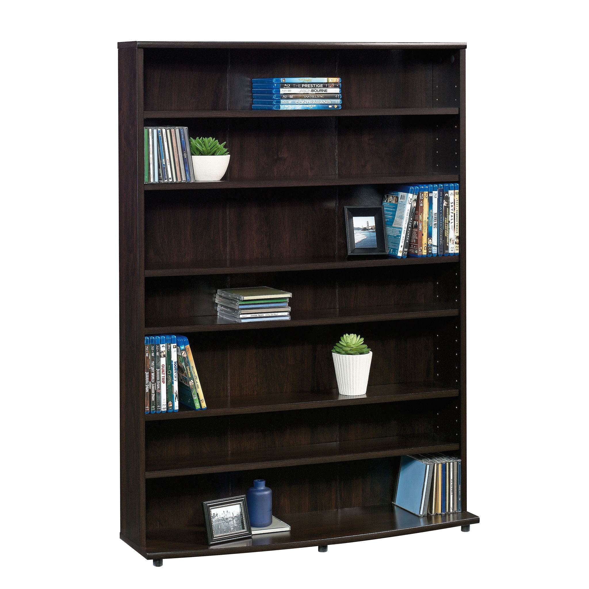 7-Shelf Media Storage Tower