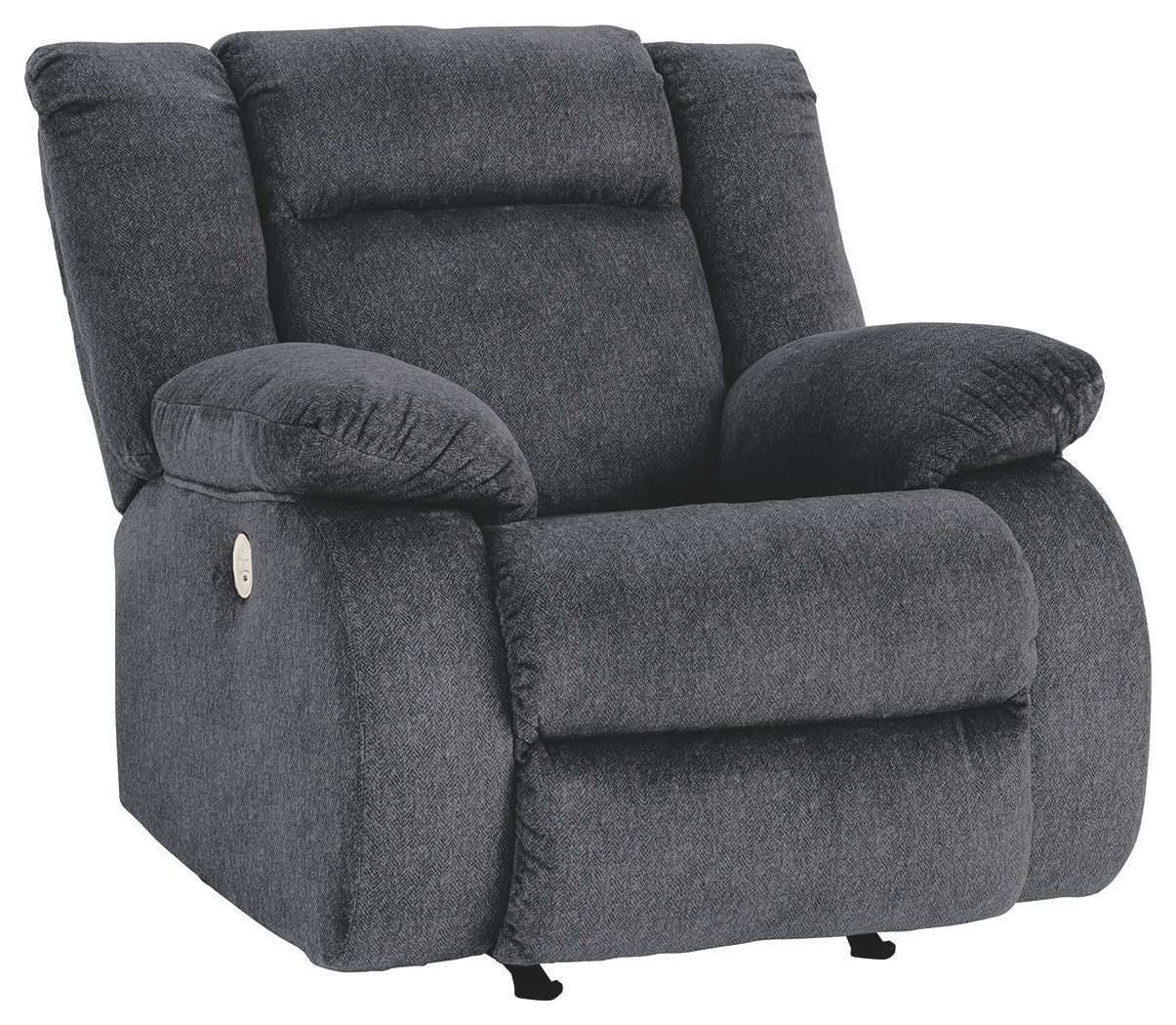 Ashley Furniture Burkner - Marine - Power Rocker Recliner | Meri Furniture