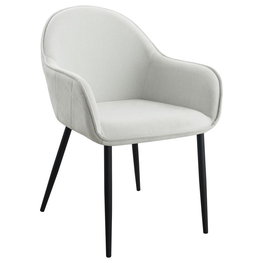 Coaster Fine Furniture Emma - Fabric Upholstered Dining Arm Chair (Set of 2) | Meri Furniture