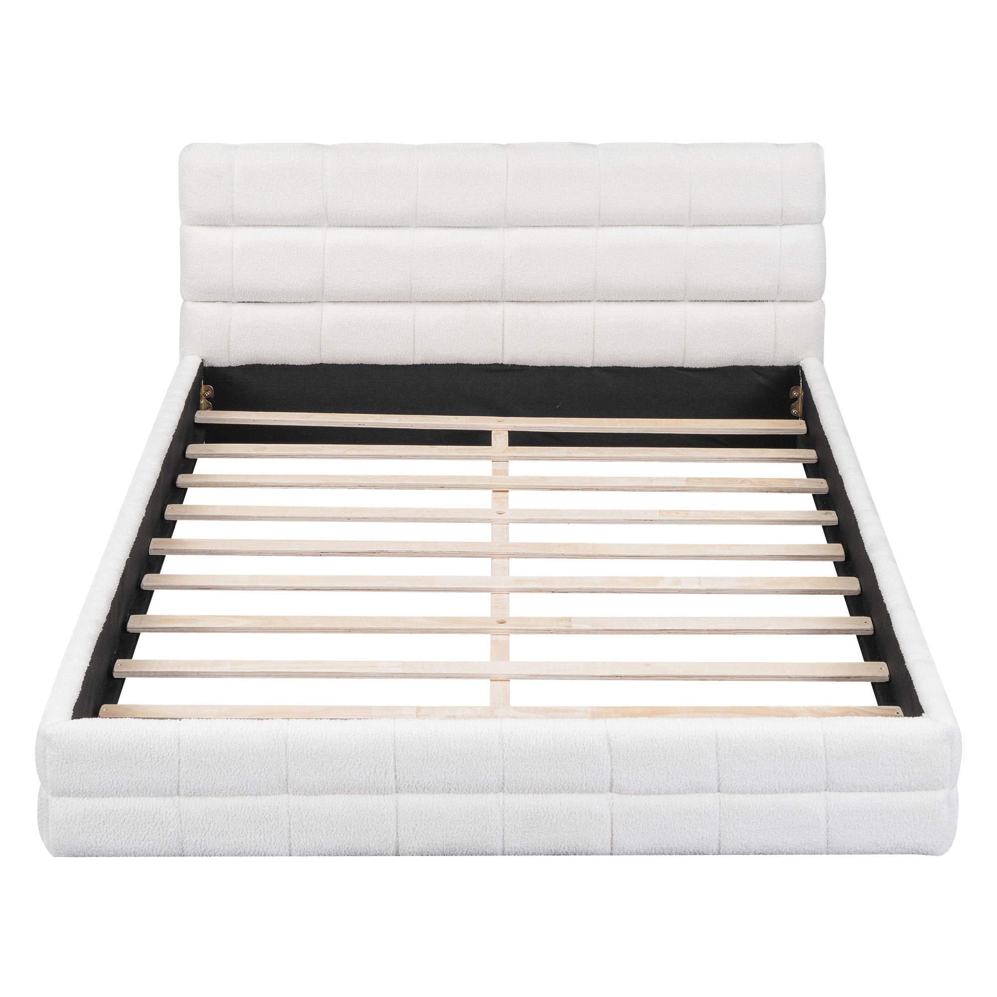 Upholstered Platform Bed With Headboard