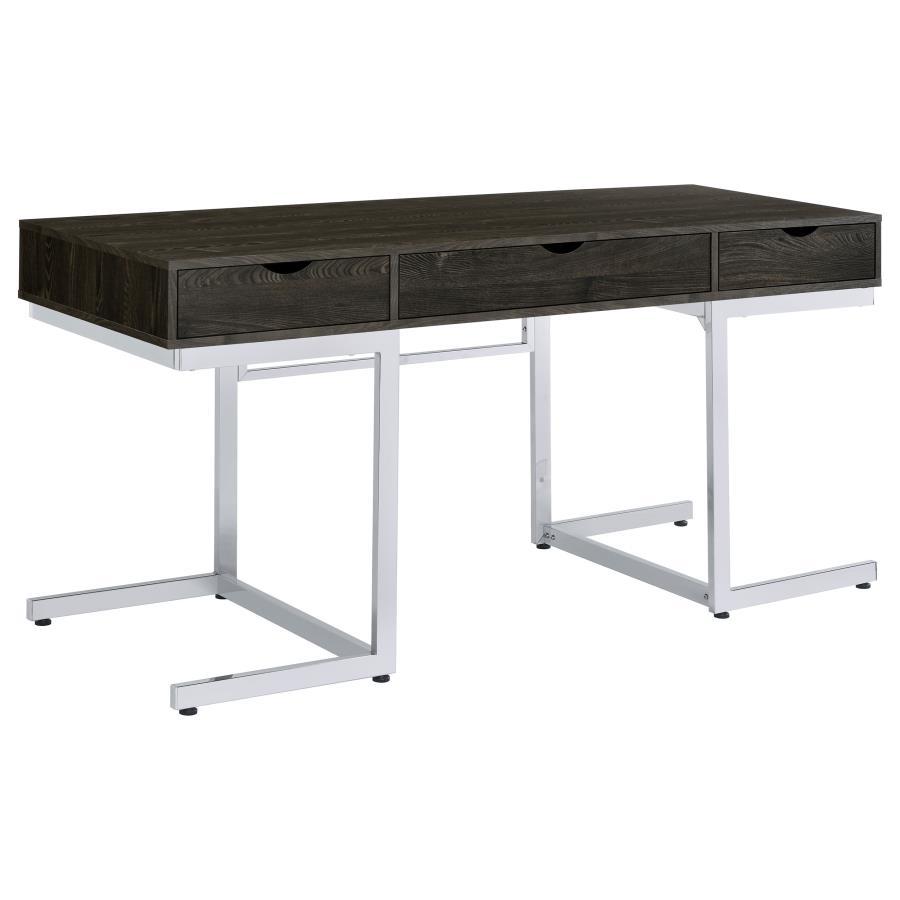 Coaster Fine Furniture Noorvik - 3-Drawer Engineered Wood Desk - Dark Oak | Meri Furniture