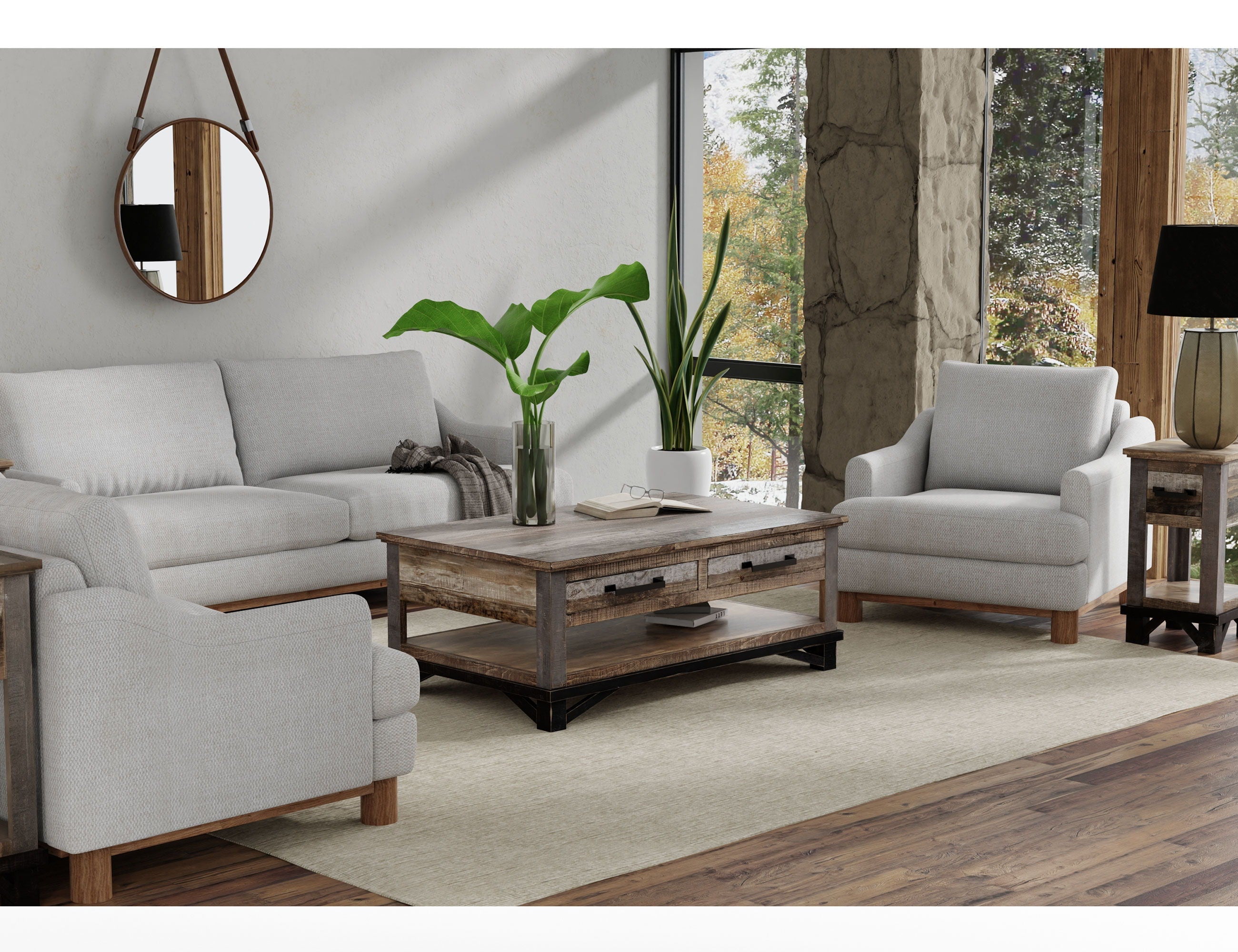 International Furniture Direct Olimpia - Loveseat | Meri Furniture